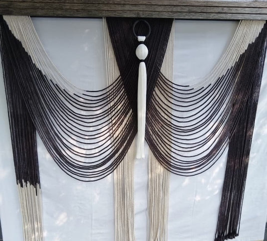 Two tone draping wall hanging