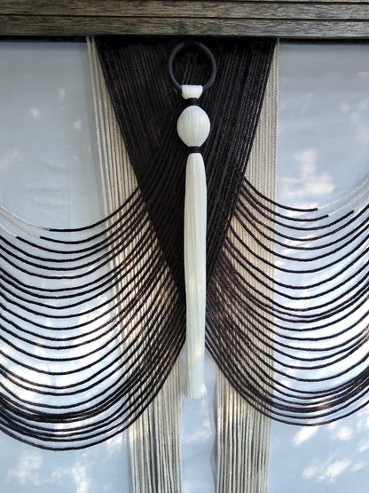Two tone draping wall hanging