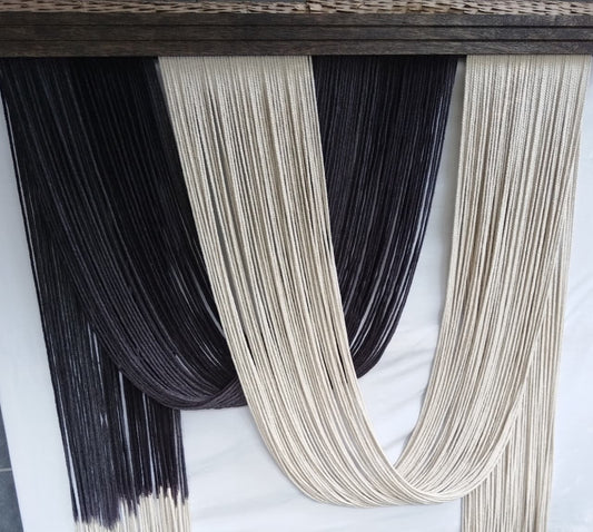 Two tone overlapping wall hanging