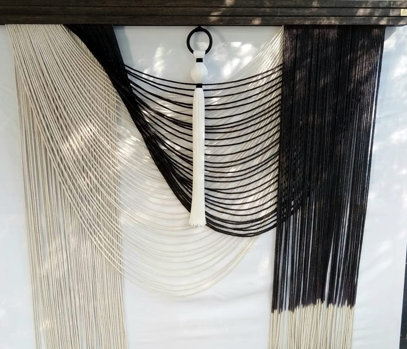 Two tone twist wall hanging