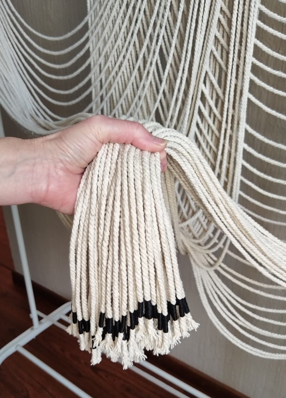 Two tone overlapping wall hanging